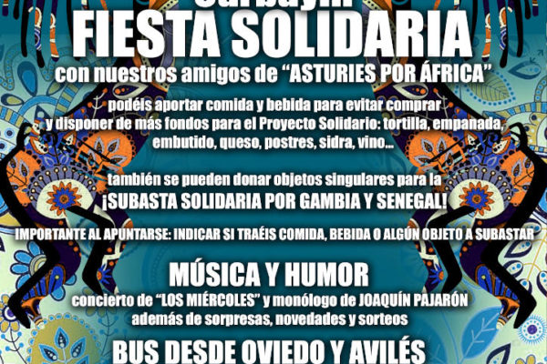 Cartel fiesta solidaria Carbayín